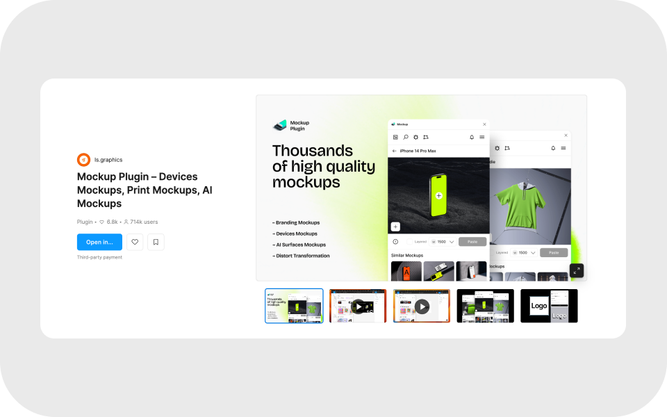 Mockup Plugin: membantu dalam proses mock up Desain di Figma